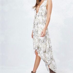 LOVESTITCH FLORAL HI-LOW DRESS